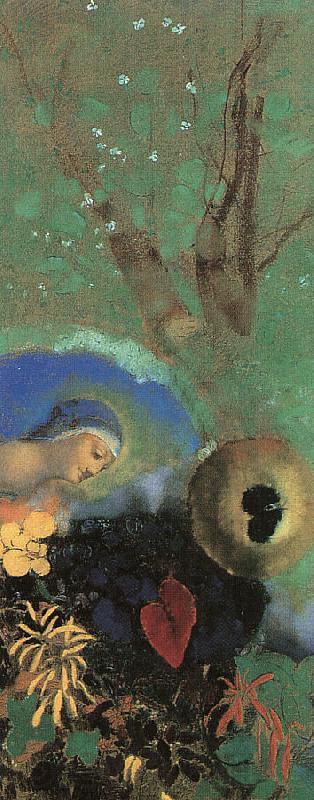 Odilon Redon Homage to Leonardo da Vinci Spain oil painting art